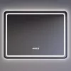 LED tükör - fényerő + színhőfok állítás + páramentesítő + óra - 75 x 100 cm
