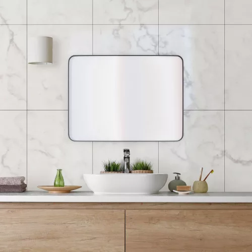 Fürdőszoba tükör - Wellamd - 60 cm - fehér