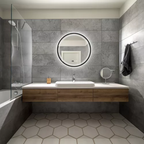 Tükör LED vlágítással 60 cm