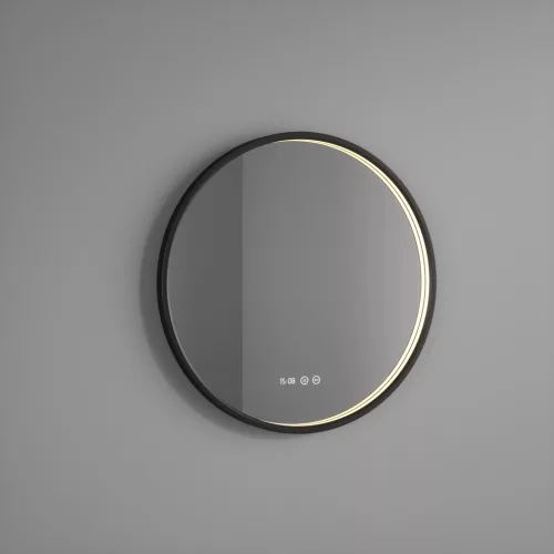 Welland Luxury-Line G783 LED tükör - fényerő + színhőfok állítás + páramentesítő + óra - Ø 60 cm