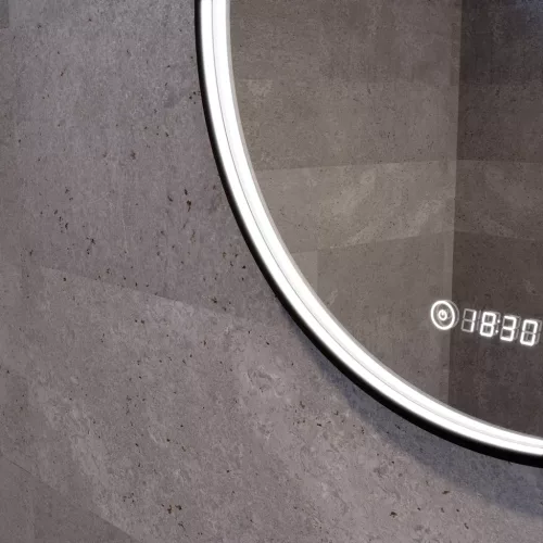 Welland Luxury-Line G783 LED tükör - fényerő + színhőfok állítás + páramentesítő + óra - Ø 60 cm