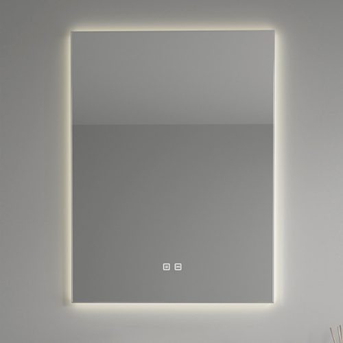 Welland Type-1VS LED tükör - fényerő + színhőfok állítás + páramentesítő + óra - 60 x 80 cm