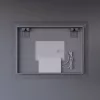 Welland Type-28 LED tükör - fényerő + színhőfok állítás + páramentesítő + óra  - 80 x 60 cm