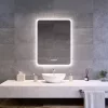 Welland Luxury-Line G790 LED tükör - fényerő + színhőfok állítás + páramentesítő + óra - 60 x 80 cm