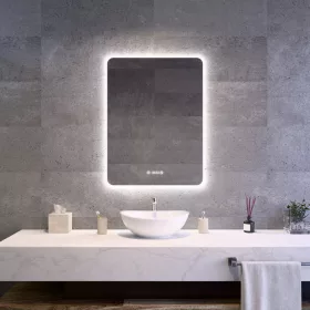 Welland Luxury-Line G790 LED tükör - fényerő + színhőfok állítás + páramentesítő + óra - 60 x 80 cm