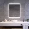 Welland Luxury-Line Jinzor LED tükör - fényerő + színhőfok állítás + páramentesítő + óra - 70 x 90 cm