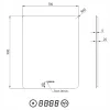 Welland Luxury-Line Jinzor LED tükör - fényerő + színhőfok állítás + páramentesítő + óra - 70 x 90 cm