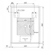 Welland Luxury-Line Jinzor LED tükör - fényerő + színhőfok állítás + páramentesítő + óra - 70 x 90 cm
