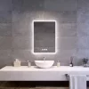 Welland Luxury-Line Sidlux LED tükör - fényerő + színhőfok állítás + páramentesítő + óra - 50 x 70 cm