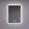 Welland Luxury-Line Sidlux LED tükör - fényerő + színhőfok állítás + páramentesítő + óra - 50 x 70 cm