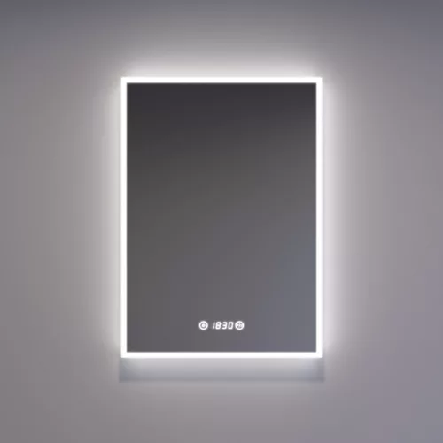 Welland Luxury-Line Sidlux LED tükör - fényerő + színhőfok állítás + páramentesítő + óra - 50 x 70 cm