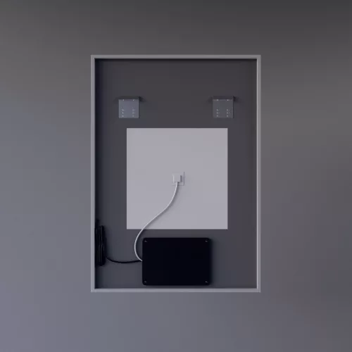 Welland Luxury-Line Sidlux LED tükör - fényerő + színhőfok állítás + páramentesítő + óra - 50 x 70 cm