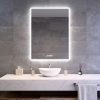 Welland Luxury-Line G772 LED tükör - fényerő + színhőfok állítás + óra - 75 x 100 cm