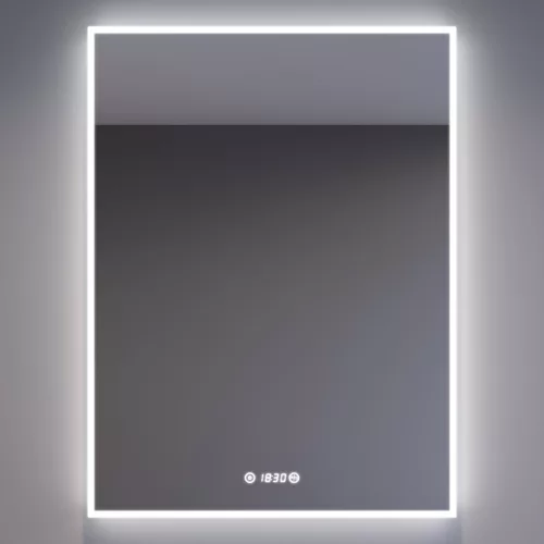 Welland Luxury-Line G772 LED tükör - fényerő + színhőfok állítás + óra - 75 x 100 cm