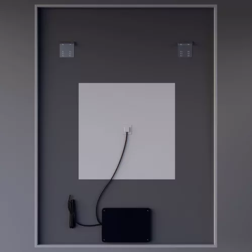 Welland Luxury-Line G772 LED tükör - fényerő + színhőfok állítás + óra - 75 x 100 cm