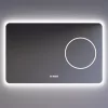Welland Luxury-Line Golf LED tükör - fényerő + színhőfok állítás + kozmetikai tükör + páramentesítő + óra - 120 x 75 cm