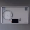 Welland Luxury-Line Golf LED tükör - fényerő + színhőfok állítás + kozmetikai tükör + páramentesítő + óra - 120 x 75 cm