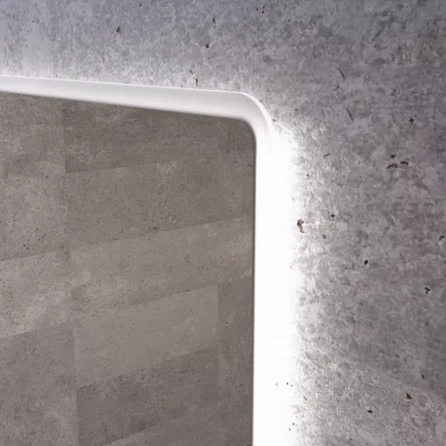 Welland Hugo LED tükör - fényerő + színhőfok állítás + páramentesítő + óra - 60 x 80 cm