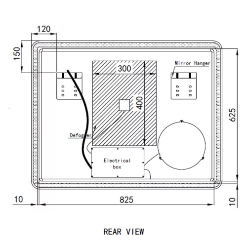 Welland Luxury-Line G796 LED tükör - fényerő + színhőfok állítás + kozmetikai tükör + páramentesítő + óra - 90 x 70 cm