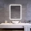 Welland Luxury-Line G799 LED tükör - fényerő + színhőfok állítás + páramentesítő + óra - 60 x 80 cm