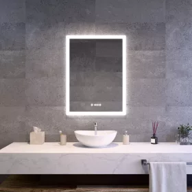 Welland Luxury-Line G799 LED tükör - fényerő + színhőfok állítás + páramentesítő + óra - 60 x 80 cm