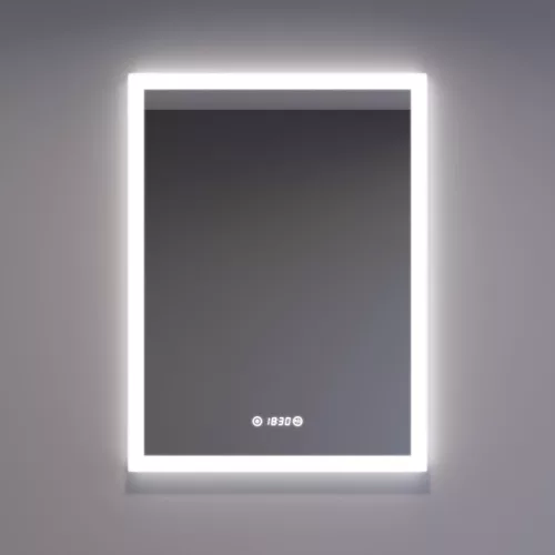 Welland Luxury-Line G799 LED tükör - fényerő + színhőfok állítás + páramentesítő + óra - 60 x 80 cm