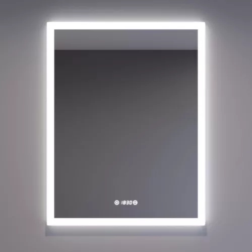Welland Luxury-Line G799 LED tükör - fényerő + színhőfok állítás + páramentesítő + óra - 60 x 80 cm