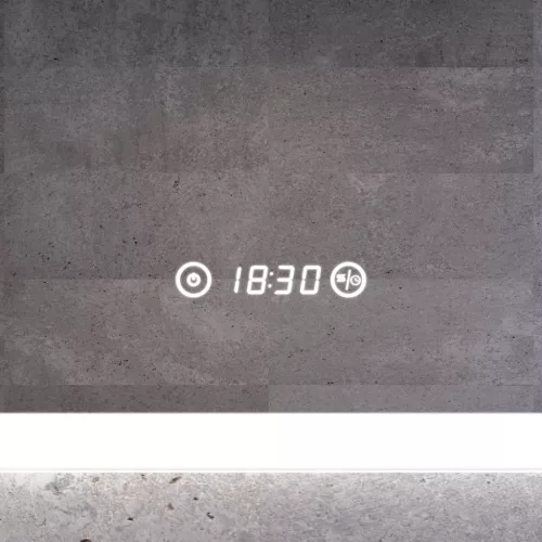 Welland Luxury-Line G799 LED tükör - fényerő + színhőfok állítás + páramentesítő + óra - 60 x 80 cm