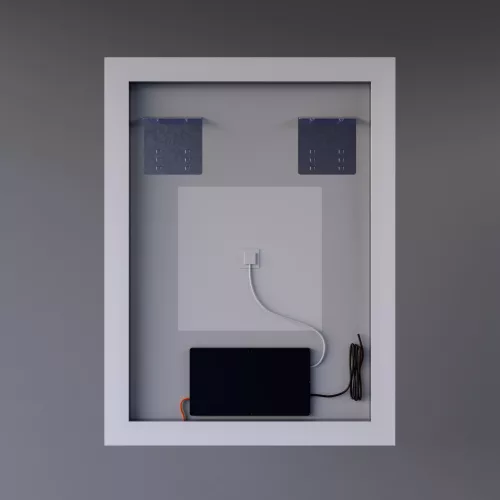 Welland Luxury-Line G799 LED tükör - fényerő + színhőfok állítás + páramentesítő + óra - 60 x 80 cm