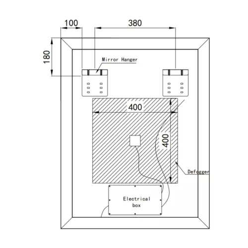Welland Luxury-Line G799 LED tükör - fényerő + színhőfok állítás + páramentesítő + óra - 60 x 80 cm