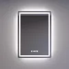 Welland Type-20V LED tükör - fényerő + színhőfok állítás + páramentesítő + óra - 50 x 70 cm