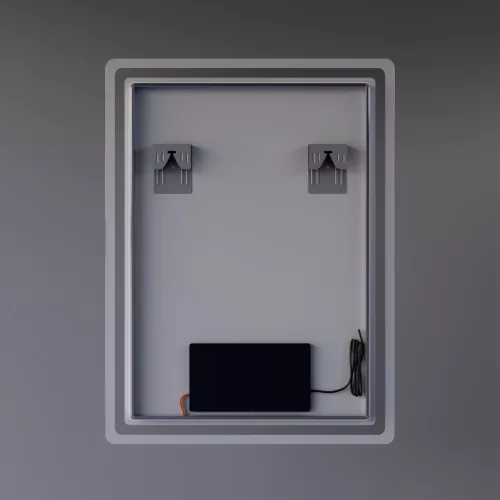 Welland Type-20V LED tükör - fényerő + színhőfok állítás + óra - 60 x 80 cm