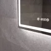 Welland Type-20V LED tükör - fényerő + színhőfok állítás + páramentesítő + óra - 60 x 80 cm