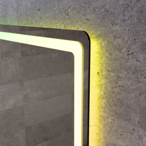 Welland Type-20V LED tükör - fényerő + színhőfok állítás - RGB - 60 x 80 cm