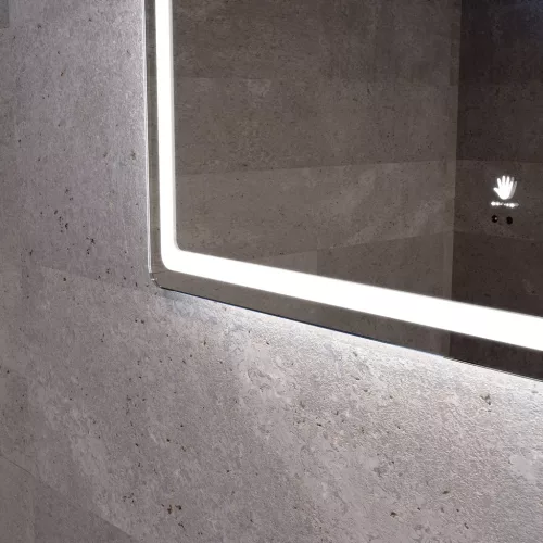 Welland Type-20H LED tükör - fényerő + színhőfok állítás + szenzoros kapcsoló + páramentesítő - 80 x 60 cm