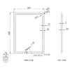 Welland Type-20V LED tükör - fényerő + színhőfok állítás - 60 x 80 cm