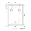 Welland Type-20V LED tükör - fényerő + színhőfok állítás - 60 x 80 cm