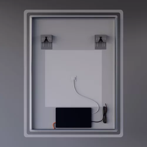 Welland Type-20V LED tükör - fényerő + színhőfok állítás + páramentesítő + óra - 70 x 90 cm