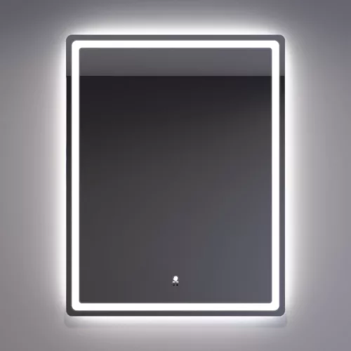 Welland Type-20V LED tükör - fényerő + színhőfok állítás + páramentesítő + óra - 70 x 90 cm