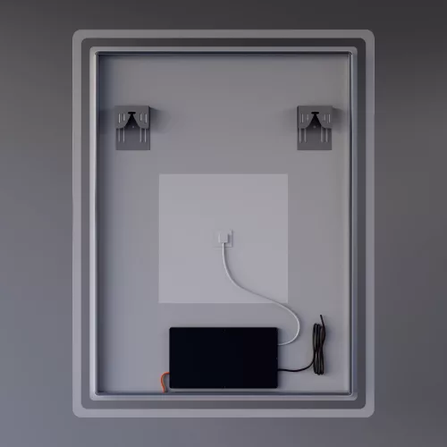 Welland Type-20V LED tükör - fényerő + színhőfok állítás + páramentesítő + óra - 70 x 90 cm