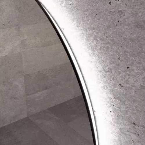 Welland Zoey LED tükör - fényerő + színhőfok állítás + óra - Ø 60 cm