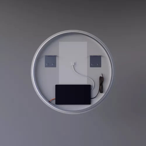 Welland Zoey LED tükör - fényerő + színhőfok állítás + óra - Ø 60 cm