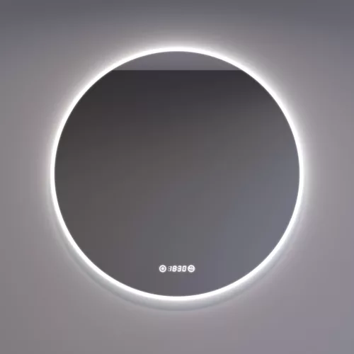 Welland Luxury-Line Sidlux LED tükör - fényerő + színhőfok állítás + páramentesítő + óra - Ø80 cm