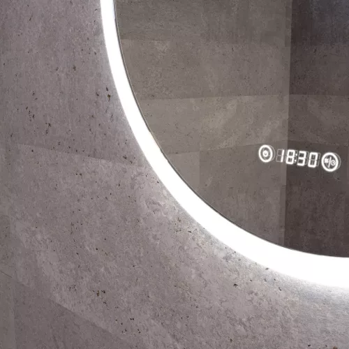 Welland Luxury-Line G799 LED tükör - fényerő + színhőfok állítás + páramentesítő + óra - 60 x 80 cm