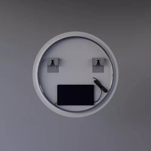 Welland Alpha LED tükör - fényerő + színhőfok állítás - 16 háttérszín - Ø 60 cm