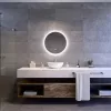Welland Alpha LED tükör - fényerő + színhőfok állítás - 16 háttérszín - Ø 60 cm