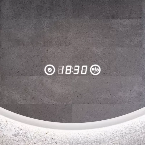 Welland Alpha LED tükör - fényerő + színhőfok állítás - Ø 70 cm