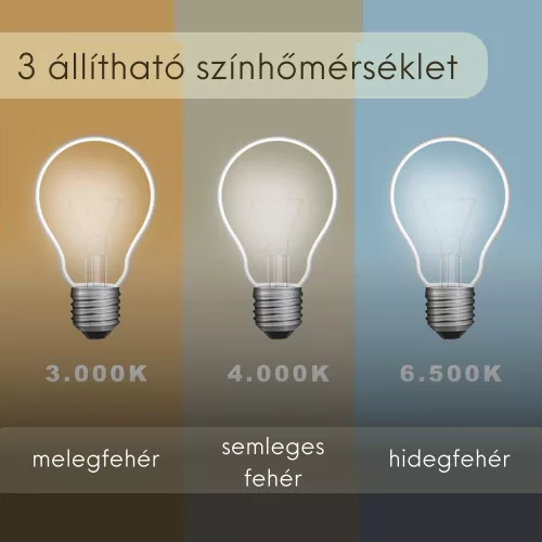 Welland Alpha LED tükör - fényerő + színhőfok állítás - Ø 70 cm