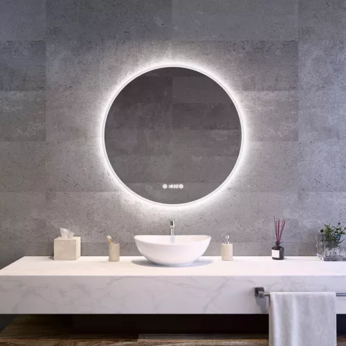 Welland Alpha LED tükör - fényerő + színhőfok állítás - Ø 80 cm