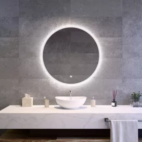  Welland Alpha LED tükör - fényerő + színhőfok állítás - Ø 80 cm